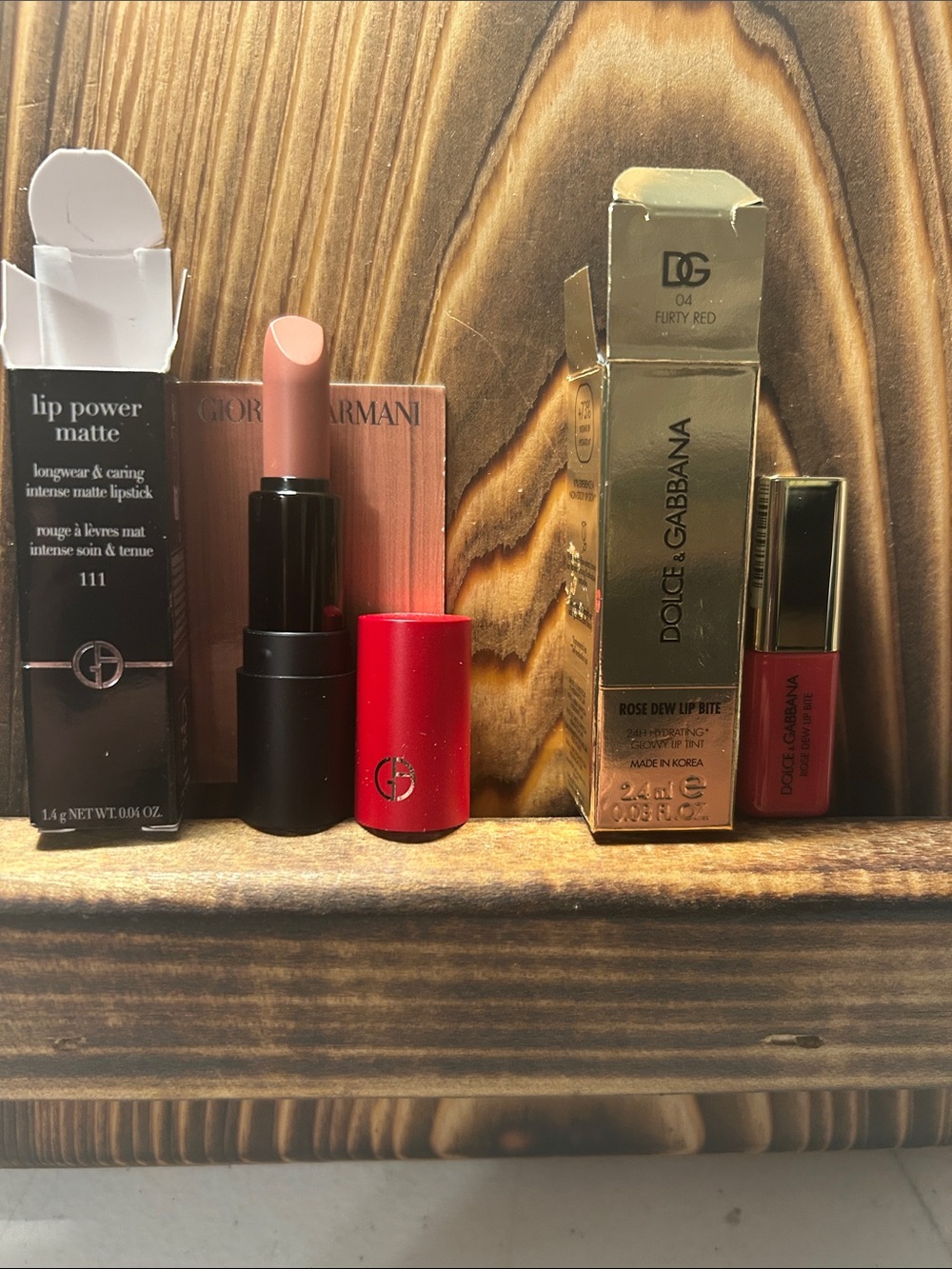 Dolce & Gabbana Rose Dew Lip Biter — deep rose red